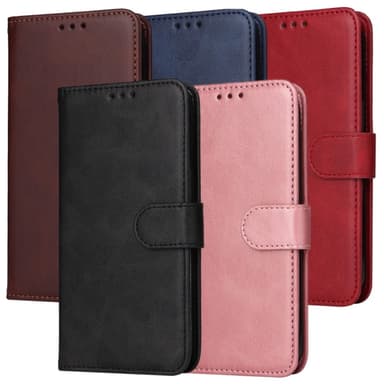SKALO OnePlus 13R PU-læder Flip Cover - Brun
