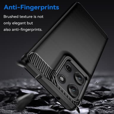 SKALO Motorola Moto G75 5G Armor Carbon Cover - Sort