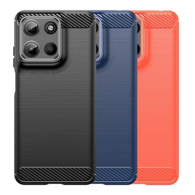 SKALO Motorola Moto G15 4G Armor Carbon Cover - Blå