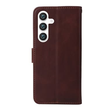 SKALO Samsung S25 PU-læder Flip Cover - Brun