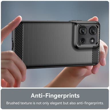 SKALO Motorola Moto G75 5G Armor Carbon Cover - Sort
