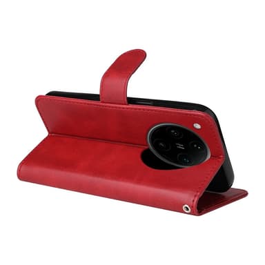 SKALO Motorola Moto G75 5G PU-læder Flip Cover - Rød