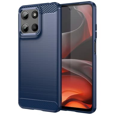 SKALO Motorola Moto G15 4G Armor Carbon Cover - Blå