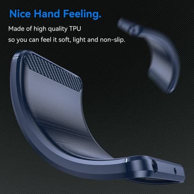 SKALO Motorola Moto G15 4G Armor Carbon Cover - Blå