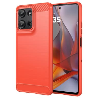 SKALO Motorola Moto G75 5G Armor Carbon Cover - Rød