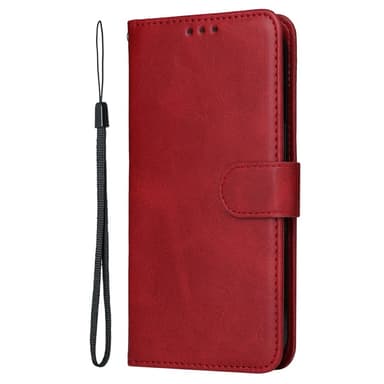 SKALO Motorola Moto G75 5G PU-læder Flip Cover - Rød