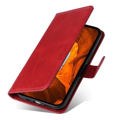 SKALO Motorola Moto G75 5G PU-læder Flip Cover - Rød