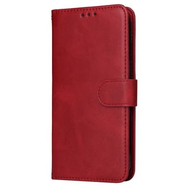 SKALO OnePlus 13R PU-læder Flip Cover - Rød