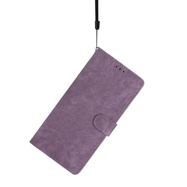 SKALO iPhone 15 Pro Max Flip Cover m. pung i PU-læder - Lilla