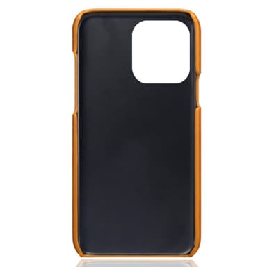 SKALO iPhone 14 Pro PU-læder Kortholder Cover - Lys brun