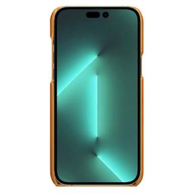 SKALO iPhone 14 Pro PU-læder Kortholder Cover - Lys brun
