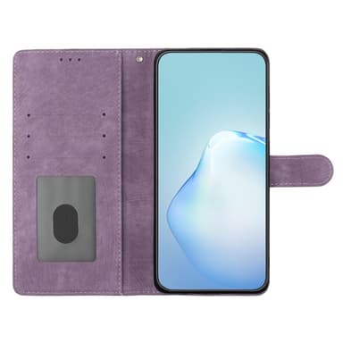 SKALO iPhone 15 Pro Max Flip Cover m. pung i PU-læder - Lilla