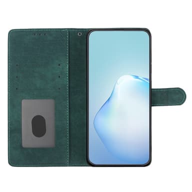 SKALO iPhone 15 Pro Max Flip Cover m. pung i PU-læder - Grøn