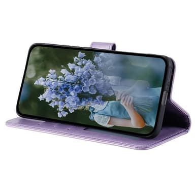 SKALO iPhone 15 Mandala Flip Cover - Lilla