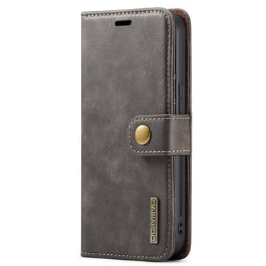 DG MING iPhone 15 Pro 2-i-1 Magnet Pungetui - Grå