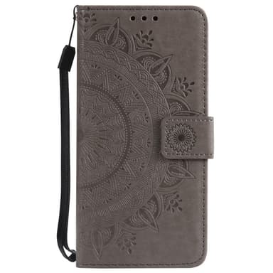 SKALO iPhone 16e Mandala Flip Cover - Grå