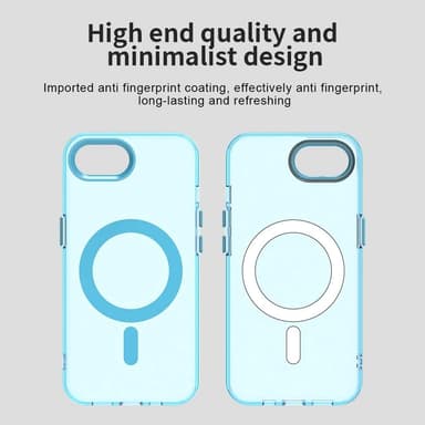 SKALO iPhone 16e Candy Series Hybrid Cover - Blå