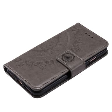 SKALO iPhone 16e Mandala Flip Cover - Grå