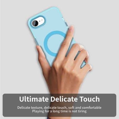 SKALO iPhone 16e Candy Series Hybrid Cover - Blå