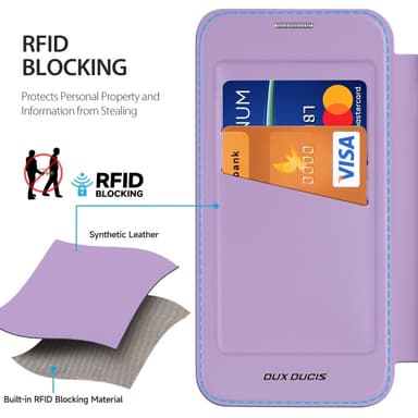 DUX DUCIS iPhone 16e Skin X Pro Flip Cover - Lilla