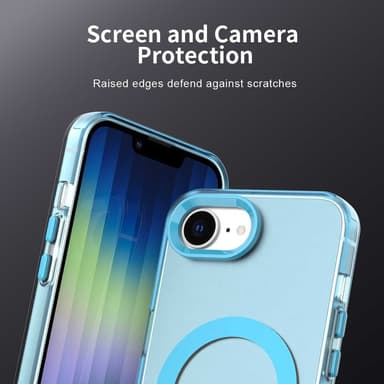 SKALO iPhone 16e Candy Series Hybrid Cover - Blå