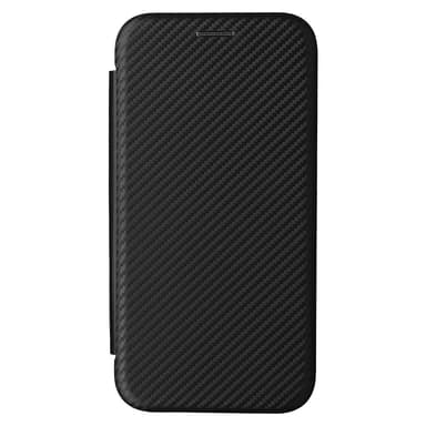SKALO iPhone 16e Carbon Fiber Flip Cover - Sort