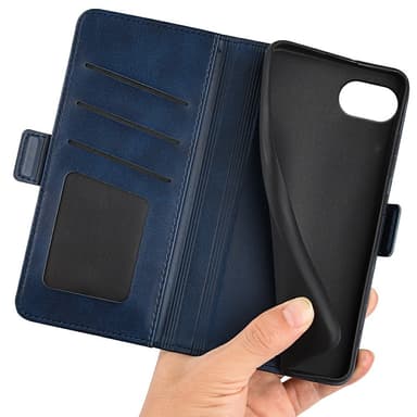 SKALO iPhone 16e Premium ID Flip Cover - Blå