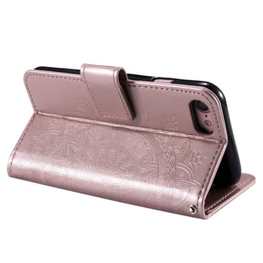 SKALO iPhone 16e Mandala Flip Cover - Rosa guld
