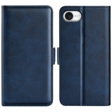 SKALO iPhone 16e Premium ID Flip Cover - Blå