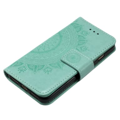 SKALO iPhone 16e Mandala Flip Cover - Turkis