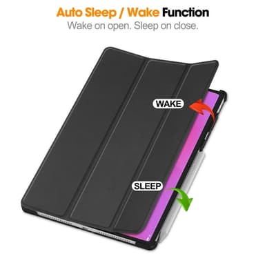 SKALO Lenovo Yoga Tab Plus Trifold Cover - Sort