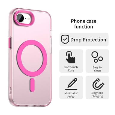 SKALO iPhone 16e Candy Series Hybrid Cover - Rød