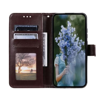 SKALO iPhone 16e Mandala Flip Cover - Brun