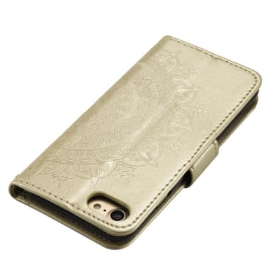 SKALO iPhone 16e Mandala Flip Cover - Guld