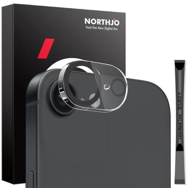 SKALO iPhone 16e NORTHJO Kamerabeskyttelse - Gennemsigtig
