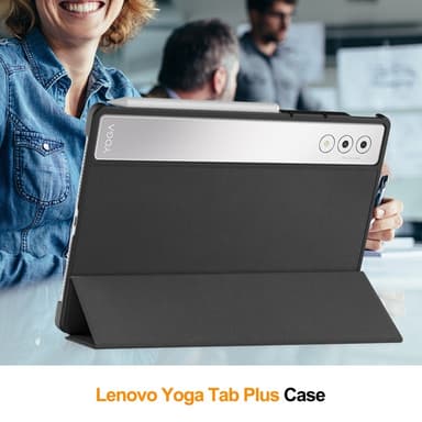 SKALO Lenovo Yoga Tab Plus Trifold Cover - Sort