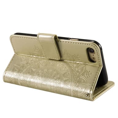 SKALO iPhone 16e Mandala Flip Cover - Guld