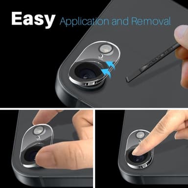 SKALO iPhone 16e NORTHJO Kamerabeskyttelse - Gennemsigtig