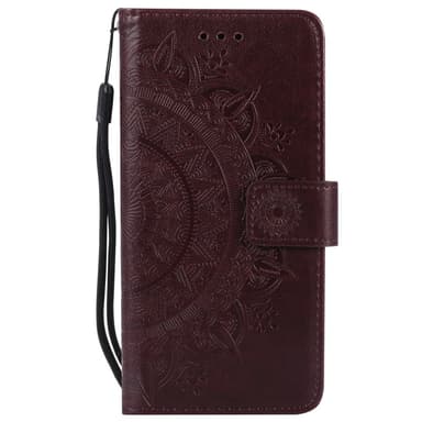 SKALO iPhone 16e Mandala Flip Cover - Brun