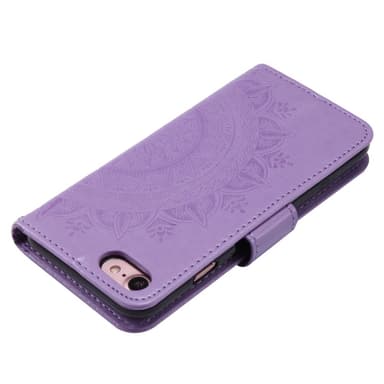 SKALO iPhone 16e Mandala Flip Cover - Lilla