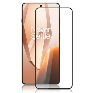 SKALO OnePlus 13R 5G FULL-FIT Hærdet Glas Skærmbeskyttelse - Sort
