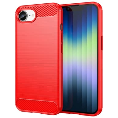 SKALO iPhone 16e Armor Carbon Cover - Rød