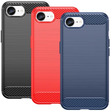 SKALO iPhone 16e Armor Carbon Cover - Rød