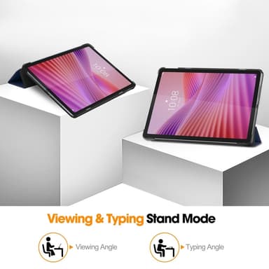 SKALO Lenovo Tab 10.1"" Trifold Cover - Mørkeblå
