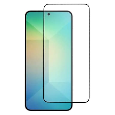 2-PAK SKALO Samsung S25 FULL-FIT Hærdet Glas Skærmbeskyttelse - Sort