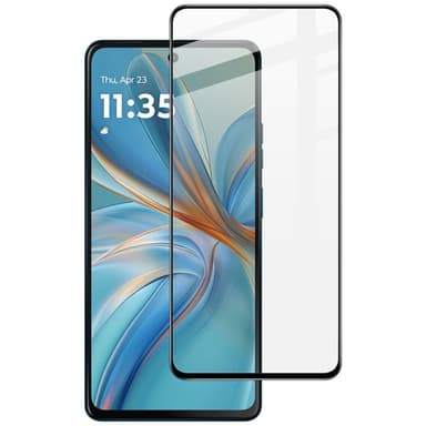 SKALO Motorola Moto G75 5G FULL-FIT Hærdet Glas Skærmbeskyttelse - Sort