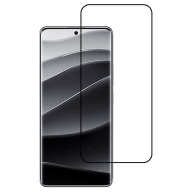 SKALO Xiaomi Redmi Note 14 Pro+ 5G FULL-FIT Hærdet Glas Skærmbeskyttelse - Sort