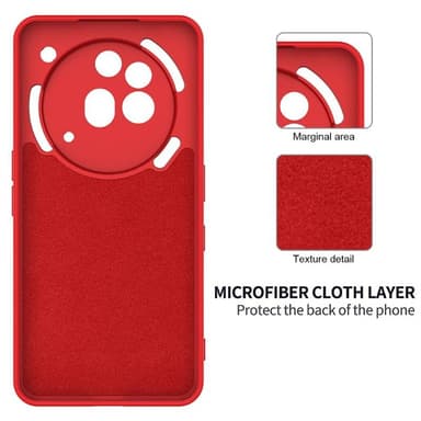 Liquid silikone cover Nothing Phone 3a Pro - Rød