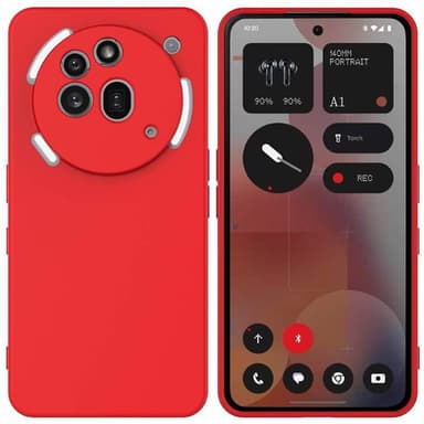 Liquid silikone cover Nothing Phone 3a Pro - Rød