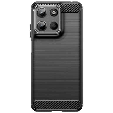 Børstet silikone cover Motorola Moto G15 - Sort